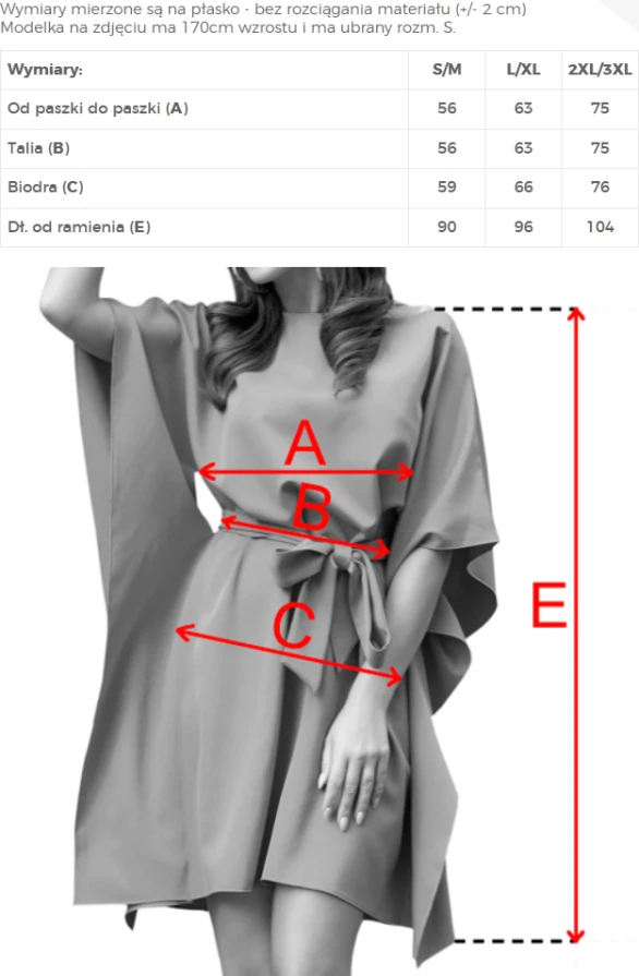 287-50 SOFIA Rochie feminină tip fluture, cu legătură la talie - maro mocha